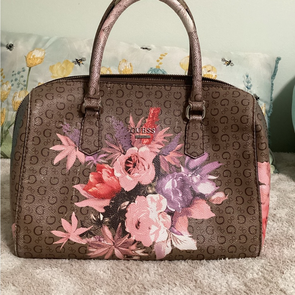 Guess Brown Floral Women's Bag